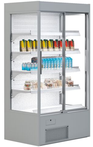 IGLOO Wandkühlregal Variant 167 mit Glasschiebetüren 1,14 kW, 1670 mm