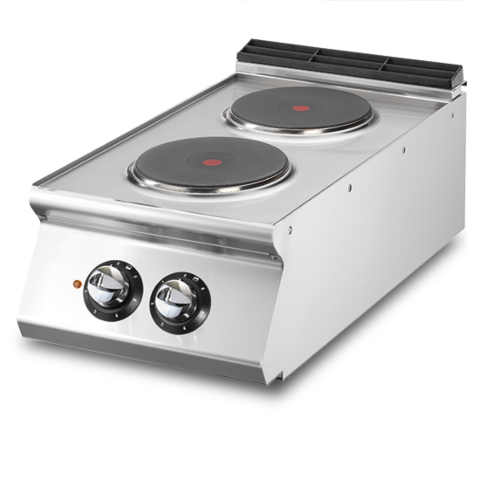 VIRTUS Elektrokochfeld, 2 Platten aus Gusseisen, 5,2kW 400V