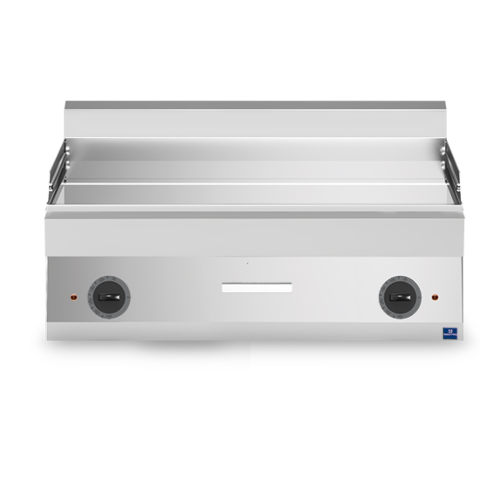 MASTRO Elektro-Grillplatte, verchromt glatt 12kW, 400V, Breite 1000mm