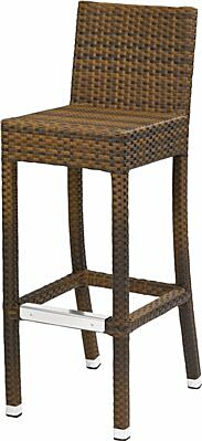 Barhocker Outdoor DANTE 100BR mit Rückenlehne, burned-Gastro-Germany