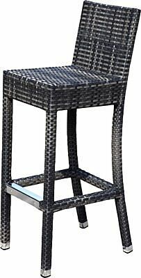 Barhocker Outdoor DANTE 100BR mit Rückenlehne, roca-Gastro-Germany