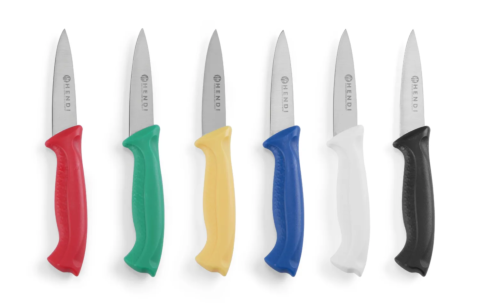 Schälmesser Set aus 6 Farben, Klinge 90mm, Länge 185mm
