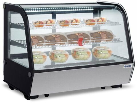 KBS Tischkühlvitrine mit LED Beleuchtung ASV 900-gefüllt