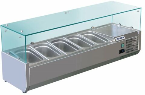 Kühlaufsatz RX 1400, 1400x395x435 mm, für 5x GN 1/3-Gastro-Germany