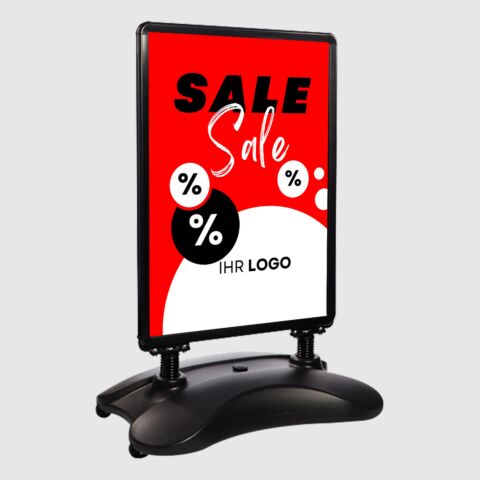 Kundenstopper SNE525 „SALE“ mit A1-Plakat & Logo