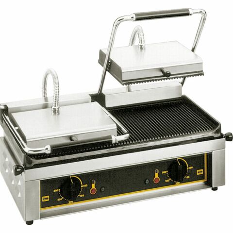 ROLLER GRILL Kontaktgrill doppelt, 600x385x220 mm, 2x 2 kW
