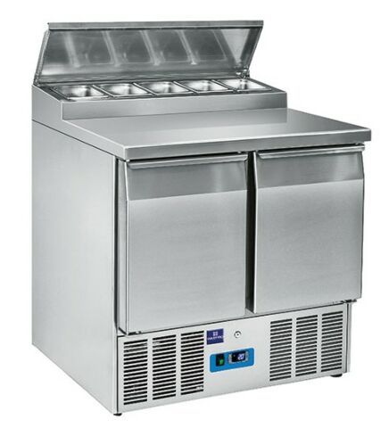 MASTRO Saladette mit 2 Türen GN 1/1, 5x GN 1/6 h=150 mm, 0°/+8°C