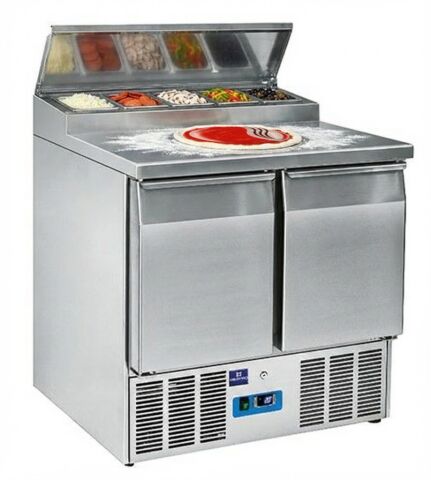 MASTRO Saladette mit 2 Türen GN 1/1, 5x GN 1/6 h=150 mm, 0°/+8°C