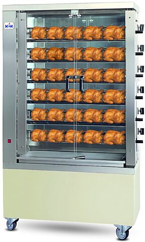 MCM Elektro Hähnchengrill 6EE mit 6 Spießen für 30-36 Hähnchen