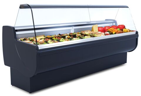 IGLOO Kühltheke MONIKA 2/1.7, Stille Kühlung, Dark, Breite 1710mm
