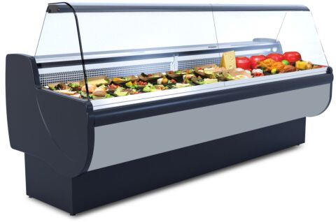 IGLOO Kühltheke MONIKA 2/2.05 Night Grey 3, Stille Kühlung, Breite 2050mm