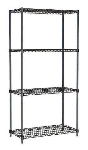 Wandbretter 4 Levels 900 Schwarz Selbstmontage