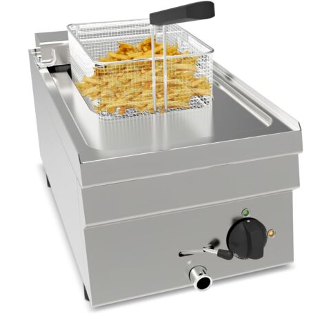 NordCap Elektro-Fritteuse EF6, 1x 8L Becken, 6kW Breite 350mm