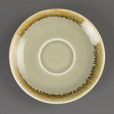 Olympia Kiln Espresso Untertasse moos 11,5cm (6 Stück)-Gastro-Germany