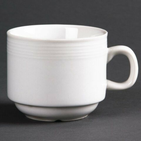 Olympia Linear stapelbare Tasse 21cl (12 Stück)-Gastro-Germany