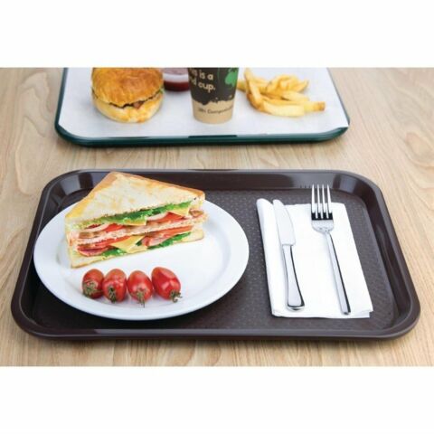 Kristallon Fast-Food-Tablett braun 41,5 x 30,5cm-Gastro-Germany