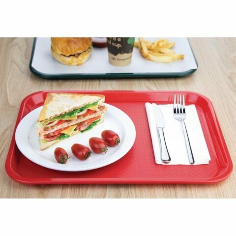 Kristallon Fast-Food-Tablett rot 41,5 x 30,5cm-Gastro-Germany