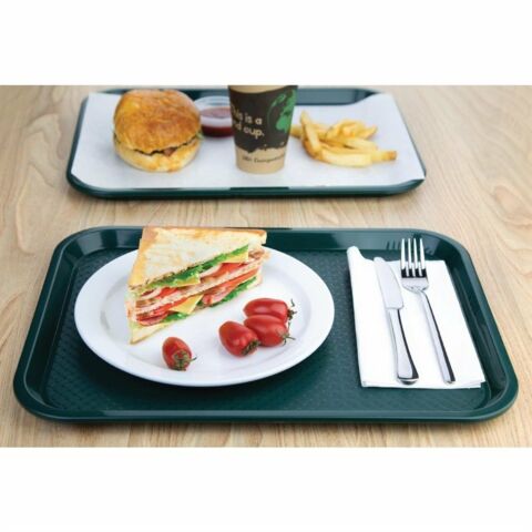 Kristallon Fast-Food-Tablett grün 41,5 x 30,5cm-Gastro-Germany