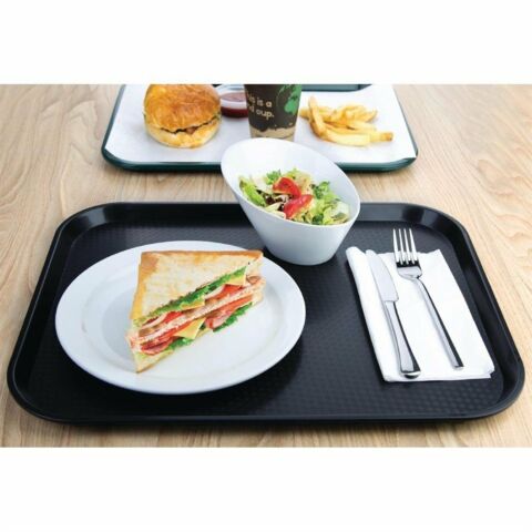 Kristallon Fast-Food-Tablett schwarz 45 x 35cm-Gastro-Germany