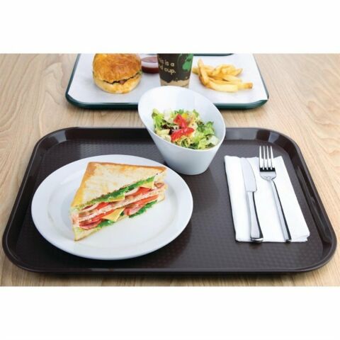 Kristallon Fast-Food-Tablett braun 45 x 35cm-Gastro-Germany