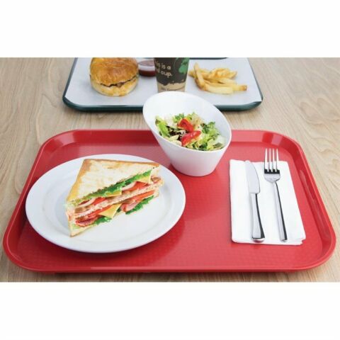 Kristallon Fast-Food-Tablett rot 45 x 35cm-Gastro-Germany
