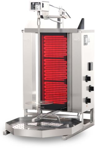 POTIS CE3 Ceran Elektro Gyrosgrill Dönergrill Kebabgrill 30 kg, Höhe 920 mm