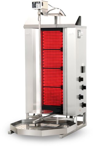 POTIS CE4 Ceran Elektro Gyrosgrill Dönergrill Kebabgrill 50 kg, Höhe 1120 mm