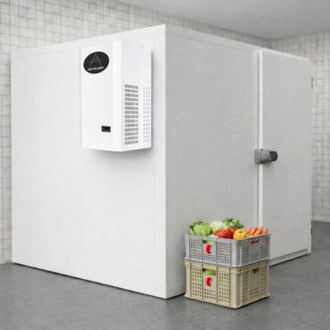 Premium Tiefkühlzelle 2.400x3.000x2.250mm mit Aggregat, Wandstärke 100mm