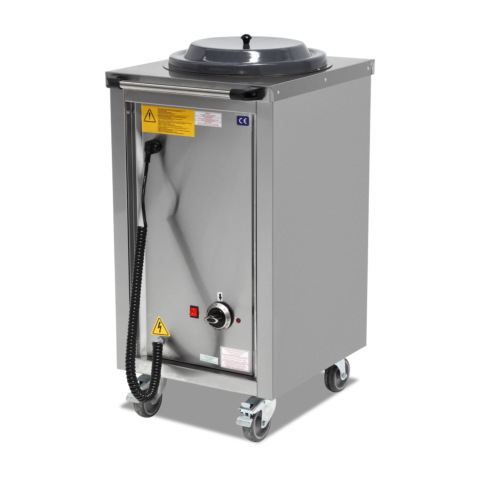 Tablett- und Besteckspenderwagen, 610x405 mm