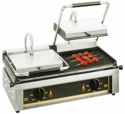 ROLLER GRILL Kontaktgrill doppelt, 4 kW, Abmessung 600 x 385 x 220 mm