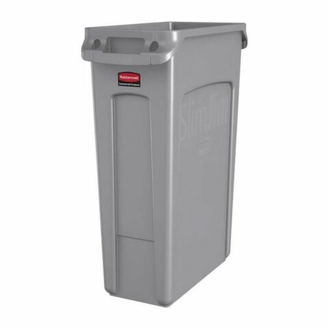 Rubbermaid Slim Jim Abfalleimer 87L in grau-Gastro-Germany