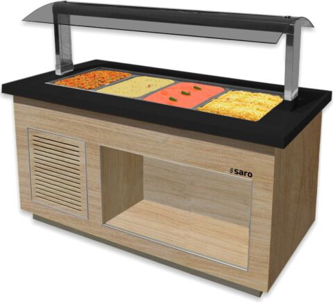 SARO Heißes Buffet für 4x 1/1 GN, PREMIUM LINE SB-H170 OAK