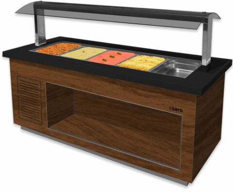 SARO Heißes Buffet Premium SB-H230 braun/schwarz für 6x 1/1 GN