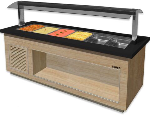 SARO Heißes Buffet für 6x 1/1 GN, PREMIUM LINE SB-H230 OAK