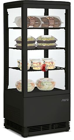 SARO Kühlvitrine SC 80 schwarz