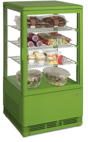 SARO Mini-Umluftkühlvitrine SC 70 grün-Gastro-Germany