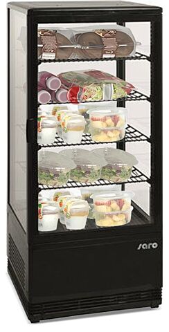 SARO Kühlvitrine SC 100 schwarz-Gastro-Germany