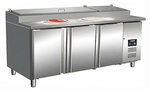 SARO Pizza-Zubereitungstisch SH3070, 1/3 GN, Breite 1795mm