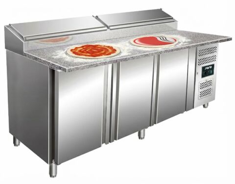 SARO Pizza Belegstation, Granitarbeitsplatte, 1/3 GN SH 2000mm