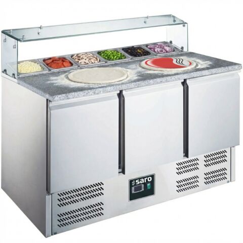 SARO Pizzatisch mit Glasaufsatz, Modell EPS 903 G