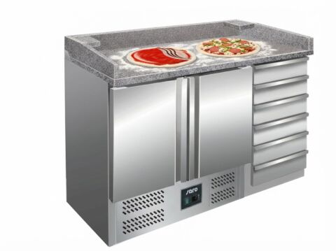 SARO Pizzatisch mit Schubladen PZ 9001-Gastro-Germany