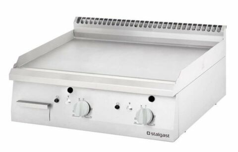 STALGAST Gas-Griddleplatte, glatt 800x700x250 mm, 13kW