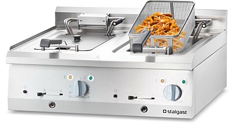 STALGAST Elektro-Doppel-Fritteuse Serie 700 ND, 800x700x250 mm, 400 V, 18kW
