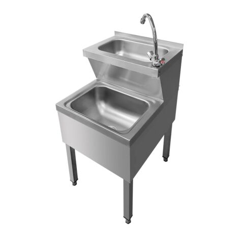 Handwasch-Ausgussbecken-Kombination Breite 500x700 mm