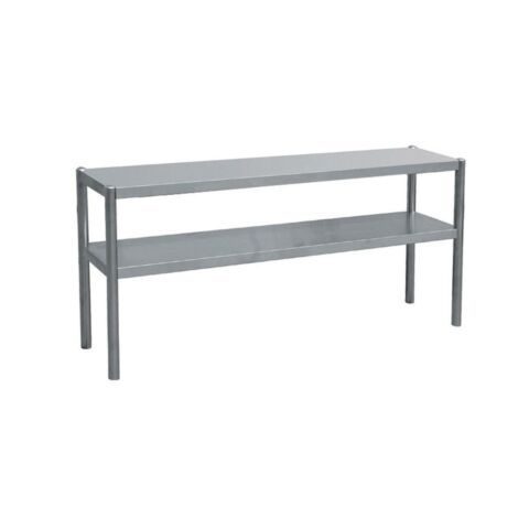 Edelstahl Aufsatzboard 2 Etagen Breite 1200×350 mm