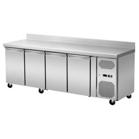 Skyrainbow Umluft-Kühltisch 4 Türen mit Aufkantung, Breite 2230×700 mm