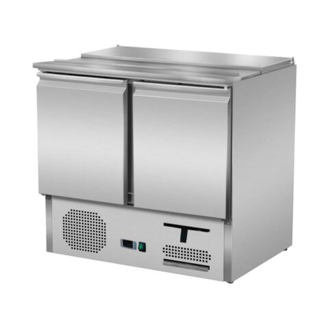 Skyrainbow Saladette 2 Türen, Breite 900×700 mm, mit Schiebedeckel