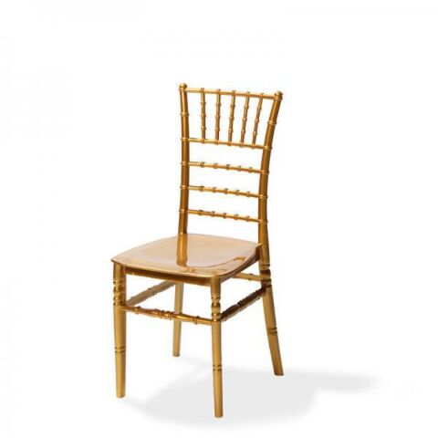 Stapelstuhl Tiffany gold, Polypropylen, 41x43x92cm