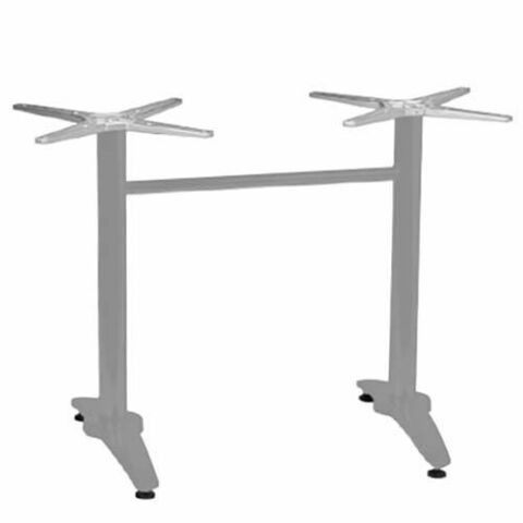 Tischgestell Rom 2 für Platten bis 120 cm, grau