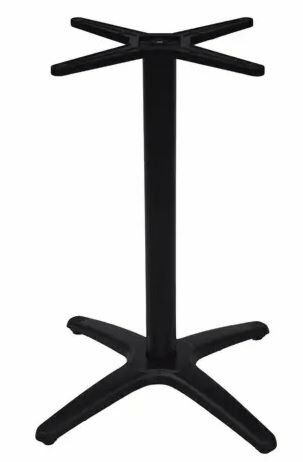 Tischgestell Rom 4 für Platten bis 80 cm, schwarz